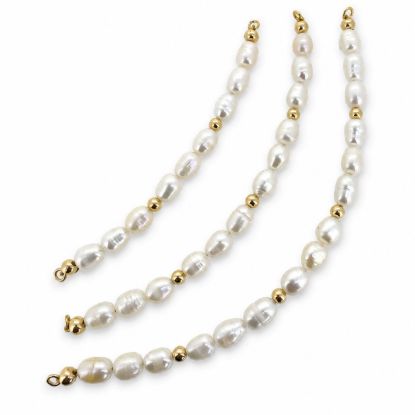 Wholesale 1/20 14K Gold Filled Beads and Freshwater Pearl Bangle Charm Connector