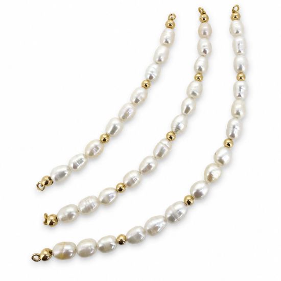 Wholesale 1/20 14K Gold Filled Beads and Freshwater Pearl Bangle Charm Connector