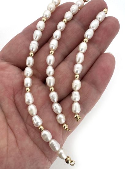 Wholesale 1/20 14K Gold Filled Beads and Freshwater Pearl Bangle Charm Connector