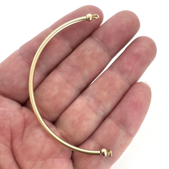 Wholesale 1/20 14K Gold Filled Tube Bangle Charm Connector -4 inches