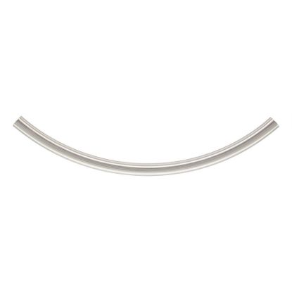 Wholesale 925 Sterling Silver Smooth Tube- 2 * 40 mm Curved Tube (sold per piece)