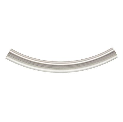 Wholesale 925 Sterling Silver Smooth Tube- 3 * 30 mm Curved Tube (sold per piece)