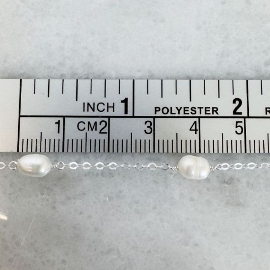 925 sterling silver bulk pearl satellite chain by the foot wholesale