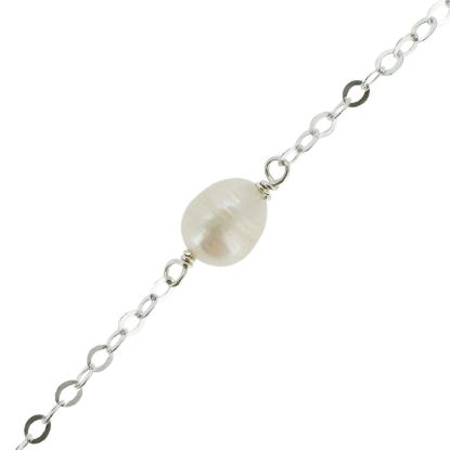 925 sterling silver bulk pearl satellite chain by the foot wholesale