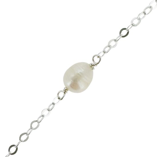 925 sterling silver bulk pearl satellite chain by the foot wholesale
