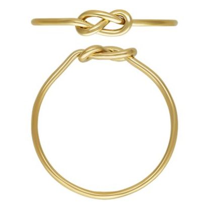 Wholesale 1/20 14K Gold Filled Infinity Knot Ring - Size 6