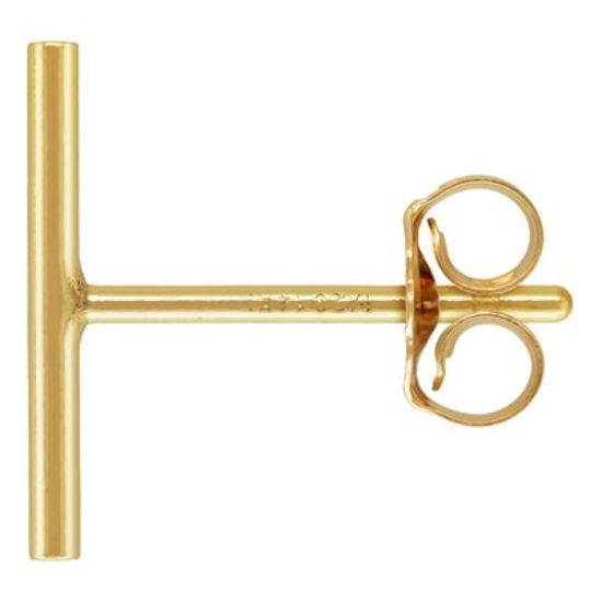 wholesale 1/20 14k gold filled bar stud earrings