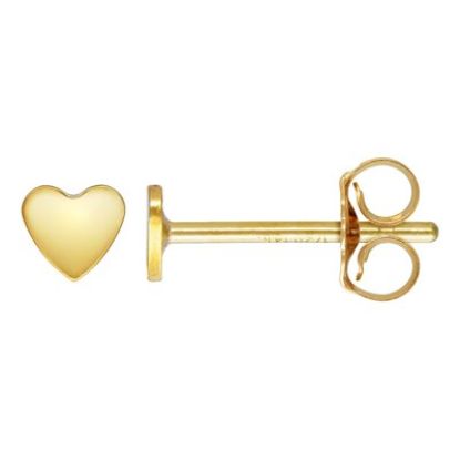 wholesale 1/20 14k gold filled heart stud earrings