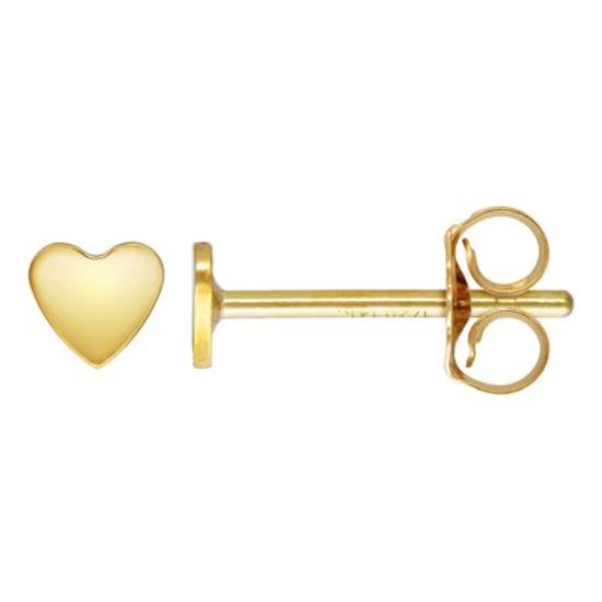 wholesale 1/20 14k gold filled heart stud earrings