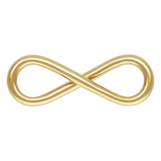 Wholesale 1/20 14k Gold Filled Plain Infinity Symbol Charm-12mm (Sold Per Piece)