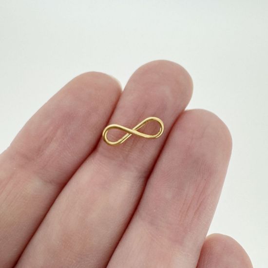 Wholesale 1/20 14k Gold Filled Plain Infinity Symbol Charm-12mm (Sold Per Piece)