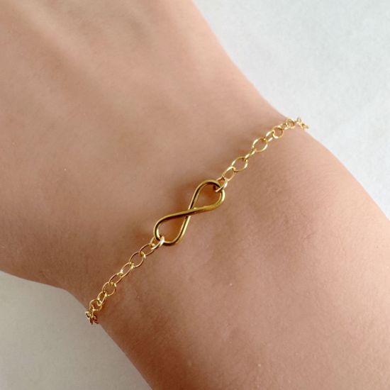 Wholesale 1/20 14k Gold Filled Plain Infinity Symbol Charm-12mm (Sold Per Piece)