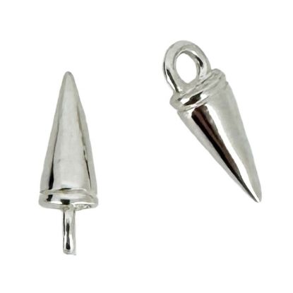 Wholesale Sterling Silver Spike Stud Charm, Charms and Pendants for Jewelry Making, Wholesale Findings