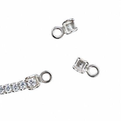 Wholesale Sterling Silver Tennis Chain  Crimp End (sold per 4 pcs)