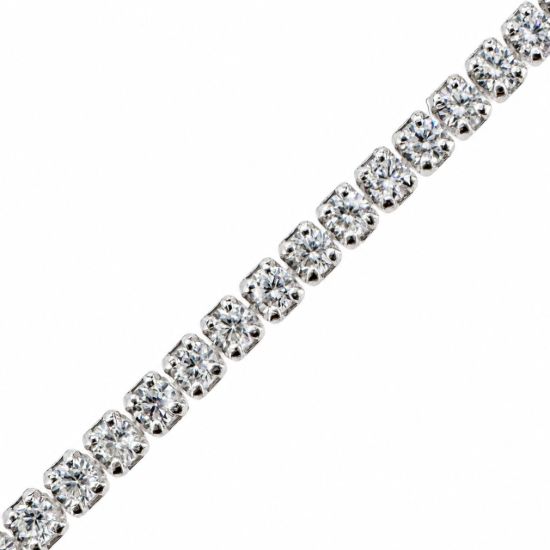 Wholesale Sterling Silver Bulk Chain - 1.5mm CZ Stone Tennis  Chain(Sold per foot)