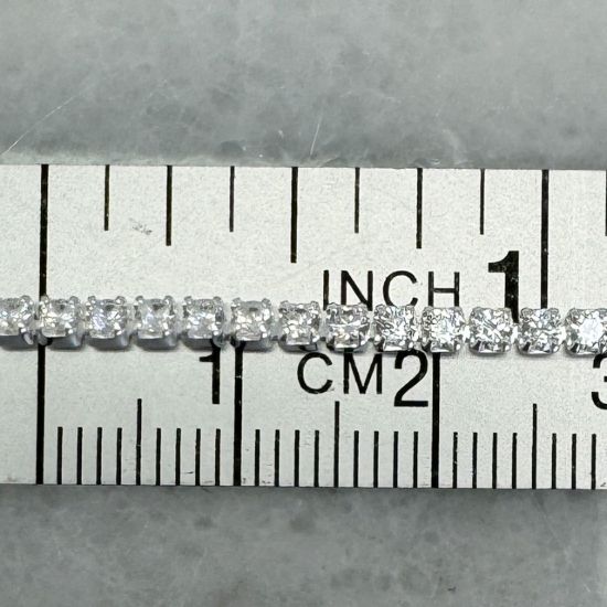 Wholesale Sterling Silver Bulk Chain - 2mm CZ Stone Tennis  Chain(Sold per foot)