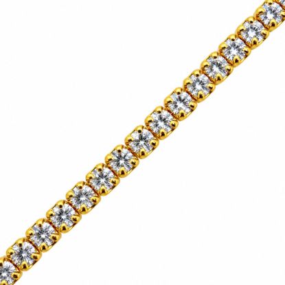 Wholesale Gold over Sterling Silver Bulk Chain - 1.5mm CZ Stone Tennis  Chain(Sold per foot)