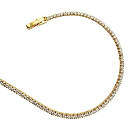 wholesale gold over sterling silver tennis bracelet 1.5mm