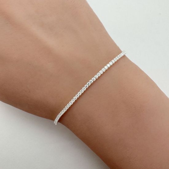 wholesale sterling silver 1.5mm tennis bracelet