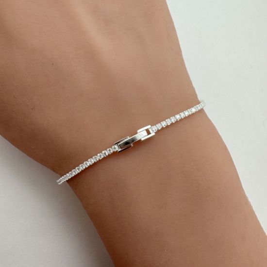 wholesale sterling silver 1.5mm tennis bracelet