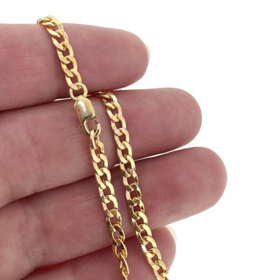 Wholesale 1/20 14K Gold Filled 3.1mm Cuban Curb Chain Finished Chain