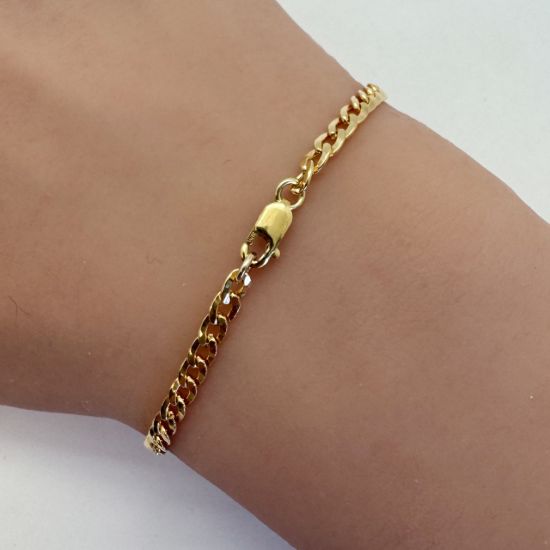 Wholesale 1/20 14K Gold Filled 3.1mm Cuban Curb Chain Finished Chain