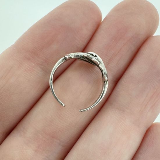 Wholesale 925 Sterling Silver Double Dolphins Adjustable Toe Ring