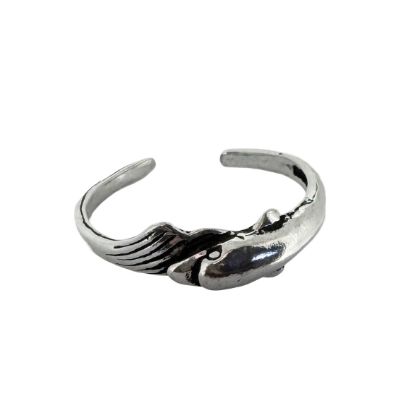 Wholesale 925 Sterling Silver Dolphin Adjustable Toe Ring