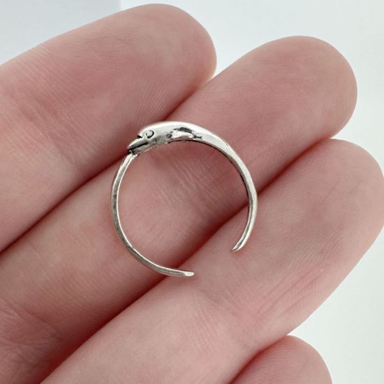 Wholesale 925 Sterling Silver Dolphin Adjustable Toe Ring