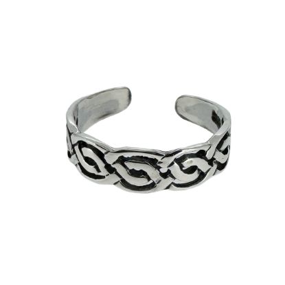 Wholesale 925 Sterling Silver Knotted Adjustable Toe Ring