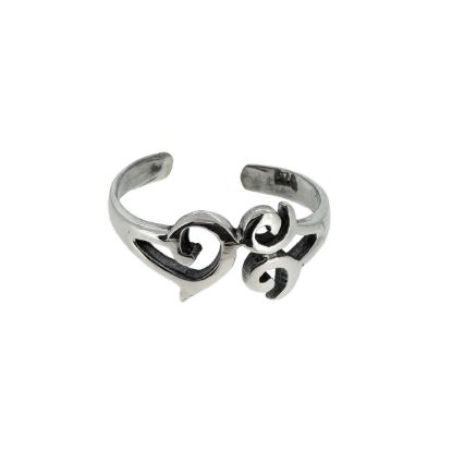 Wholesale 925 Sterling Silver Filigree Adjustable Toe Ring