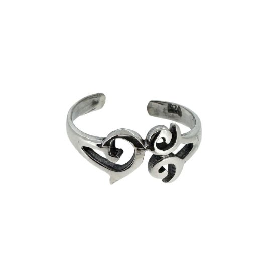 Wholesale 925 Sterling Silver Filigree Adjustable Toe Ring