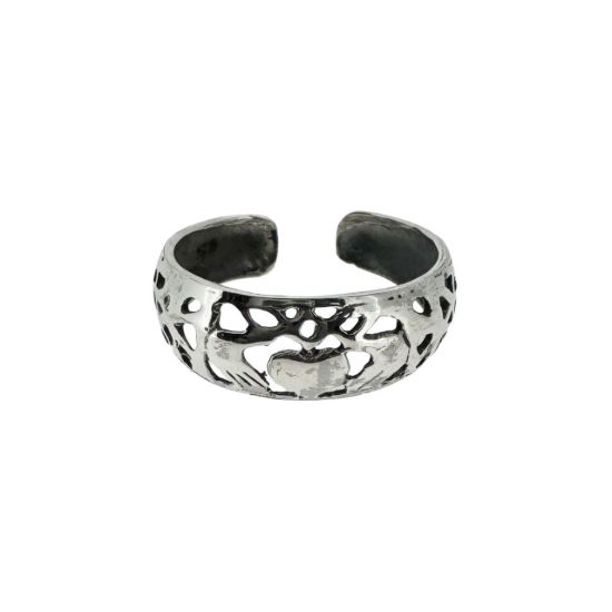 Wholesale 925 Sterling Silver Claddagh Motif Adjustable Toe Ring