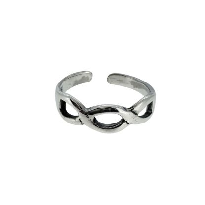 Wholesale 925 Sterling Silver Infinity Symbol Adjustable Toe Ring