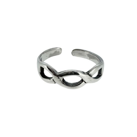 Wholesale 925 Sterling Silver Infinity Symbol Adjustable Toe Ring