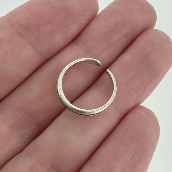 Wholesale 925 Sterling Silver Classic Stripe Adjustable Toe Ring
