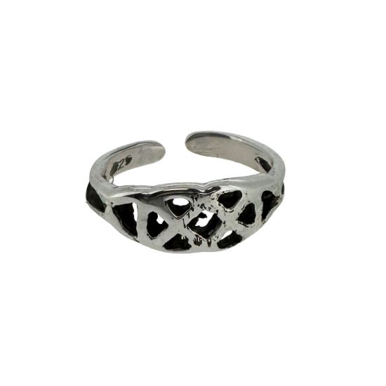 Wholesale 925 Sterling Silver Celtic Knot/Lattice Adjustable Toe Ring