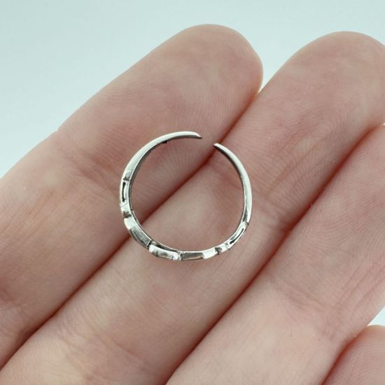Wholesale 925 Sterling Silver Claddagh Cutout Adjustable Toe Ring
