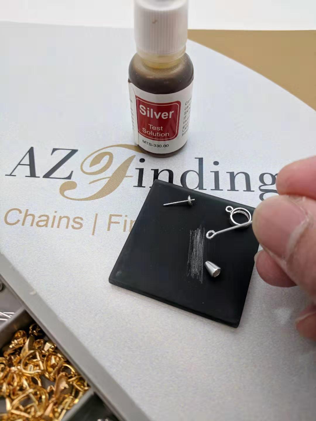 How to test silver jewelry findings|Jewelry Making Chains Supplies Wholesaler